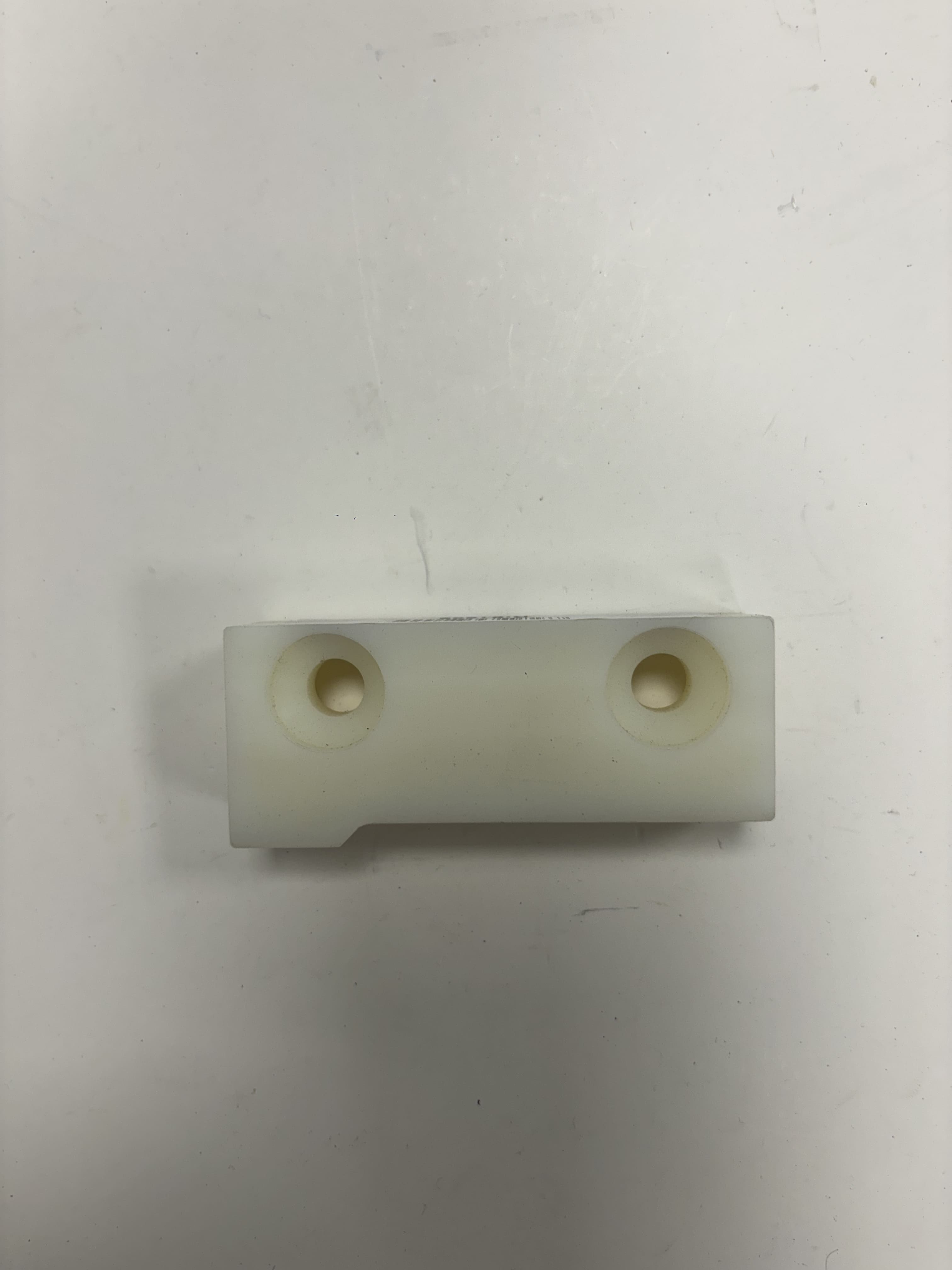 Plastic block for ladder