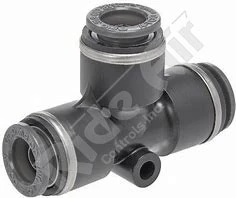 KV2T11-00 - Union Tee 3/8"  - Composite DOT Push-To-Connect Air Brake Fittings