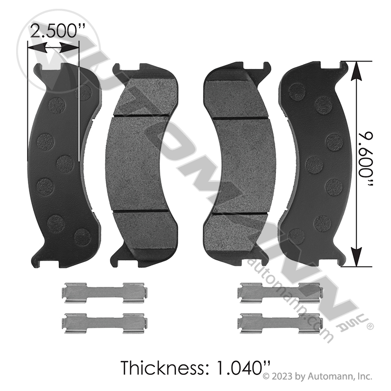 Brake Pads 1.055in Thickness