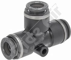 KV2T07-00 - Union Tee 1/4"  - Composite DOT Push-To-Connect Air Brake Fittings