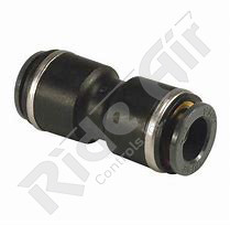 KV2H11-00 - Straight Union 3/8"  - Composite DOT Push-To-Connect Air Brake Fittings