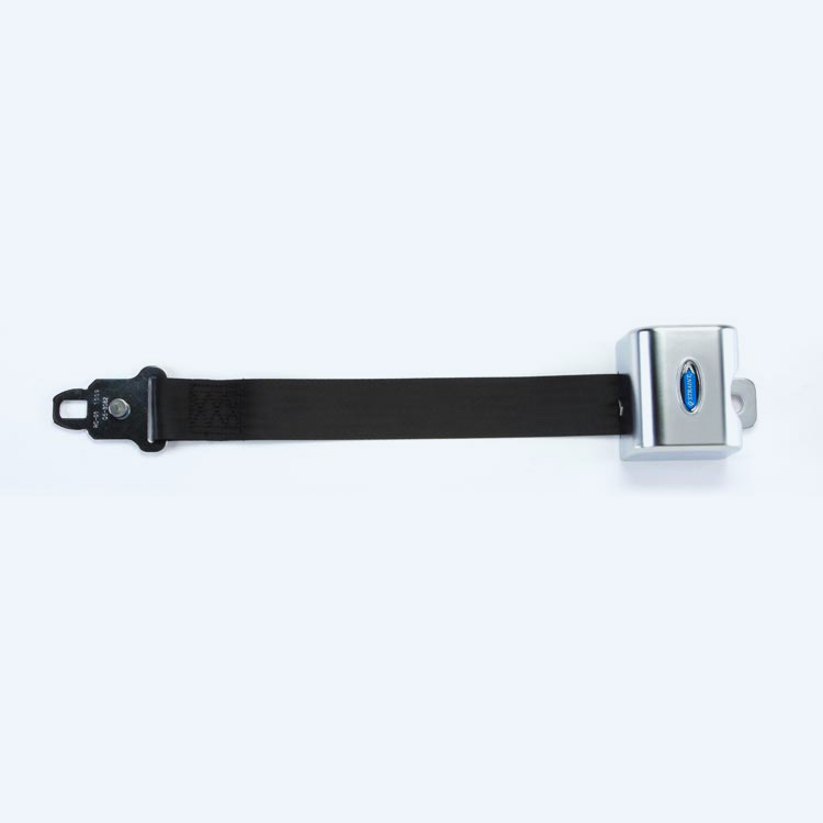 Retractable lap belt, male end