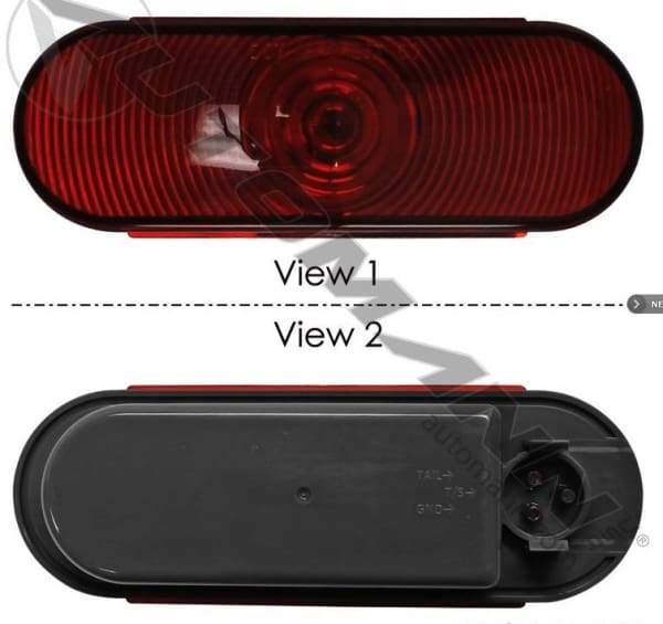 S/T/T Light 6in Oval Red Male