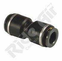 KV2H07-00 - Straight Union 1/4"  - Composite DOT Push-To-Connect Air Brake Fittings