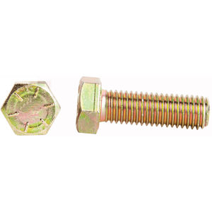5/16"-18 x 1" Grade 8 Yellow Zinc Finish Hex Cap Screw