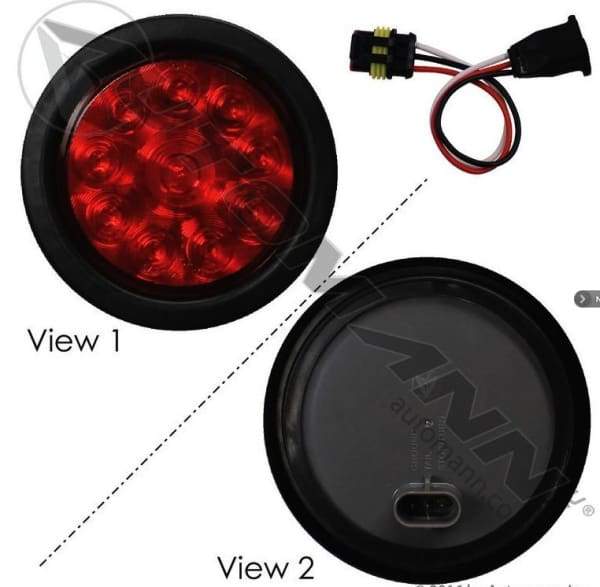 S/T/T Light LED 4in Red